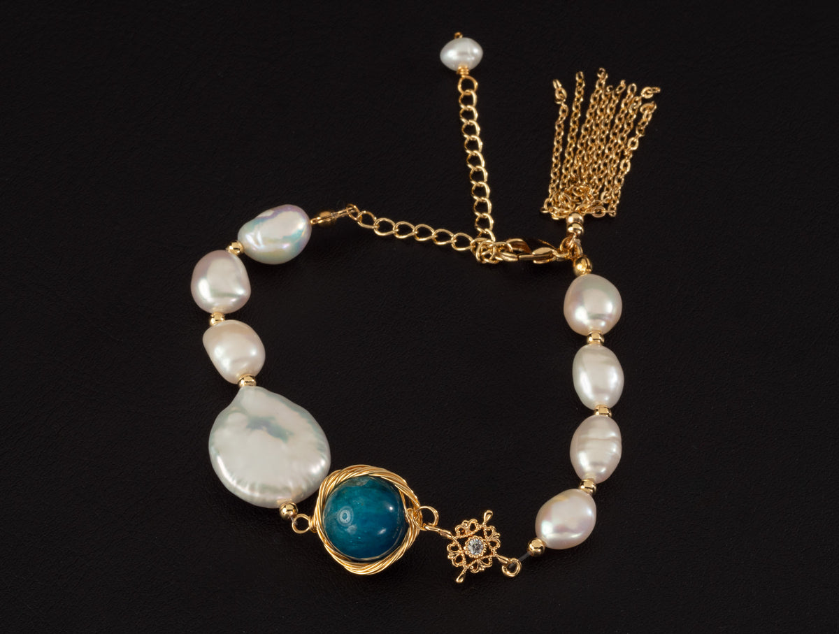 Deepeka pearl bracelet by Lululux Pearls